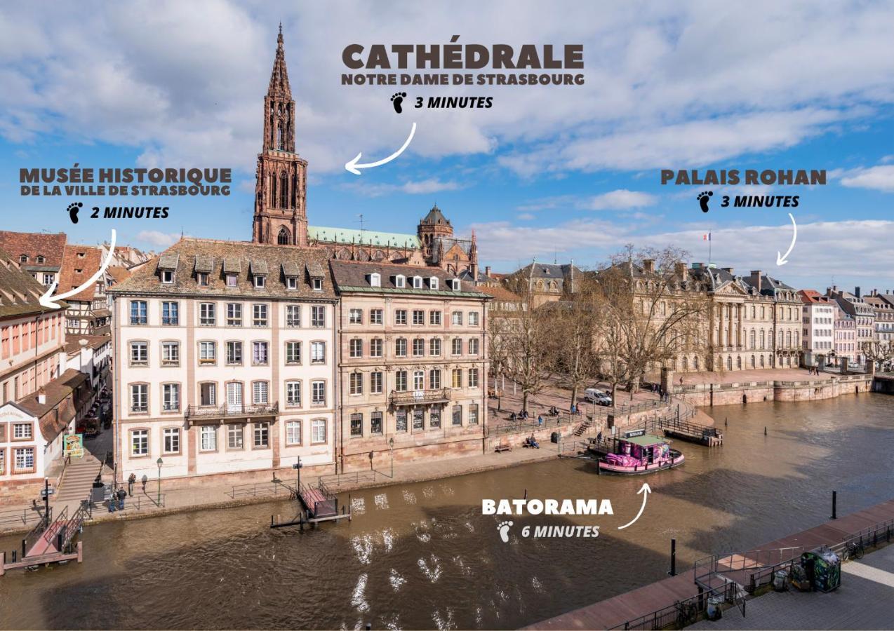 Le Batelier - Hyper-Centre, Vue Unique Cathedrale Estrasburgo Exterior foto